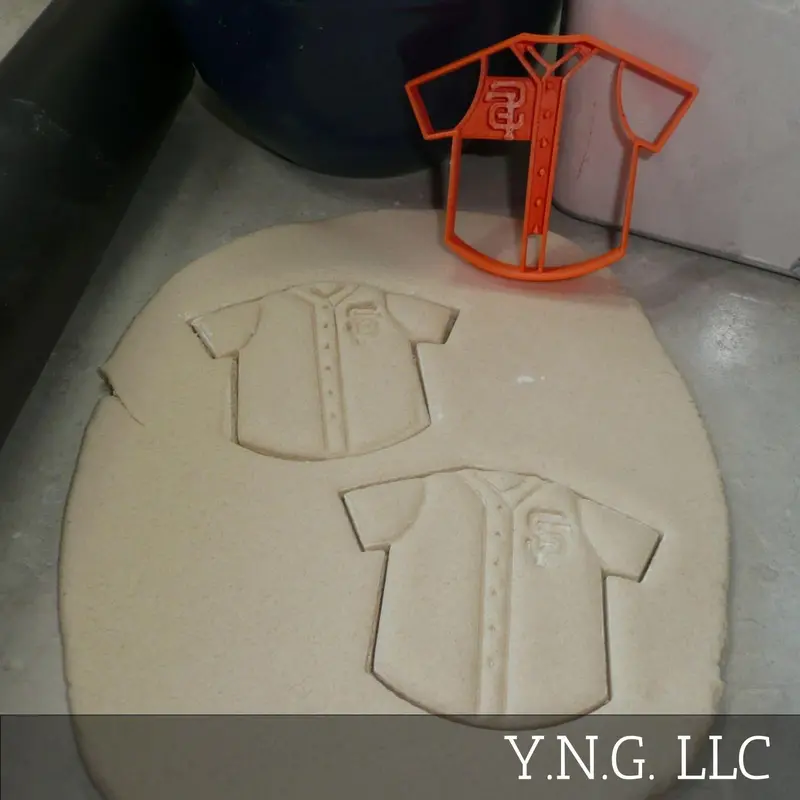 San Francisco Giants Jersey Cookie Cutter – Single Detailed Baseball Design, Made In Usa 1