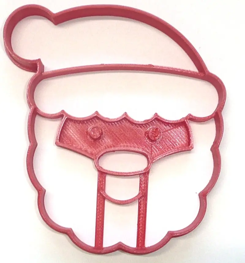 Santa Face Fondant Cutter Set – 6-Pack Festive Cupcake Decoration, 1.75 Inch, Fd3981 1