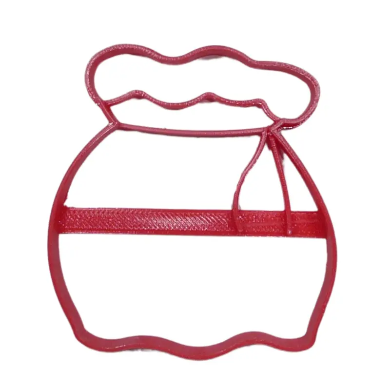 Santa Gift Bag Fondant Cutter – Holiday Cupcake Decoration Set (6-Pack) Fd5307 1