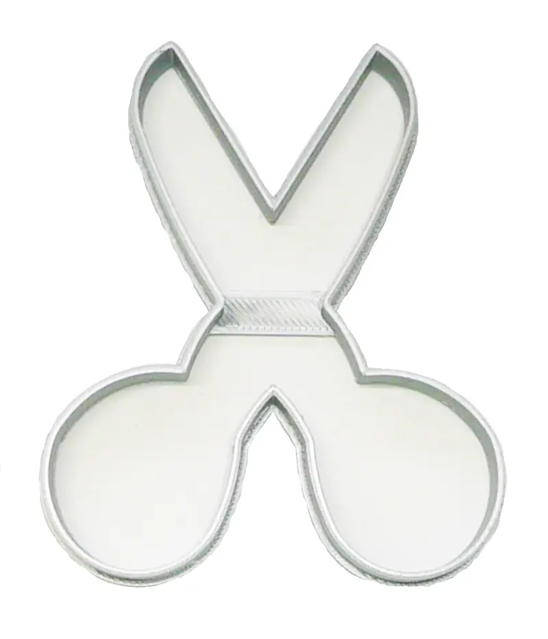 Scissors Outline Fondant Cutter – 6-Pack 1.75 Inch Craft-Inspired Cupcake Topper 1