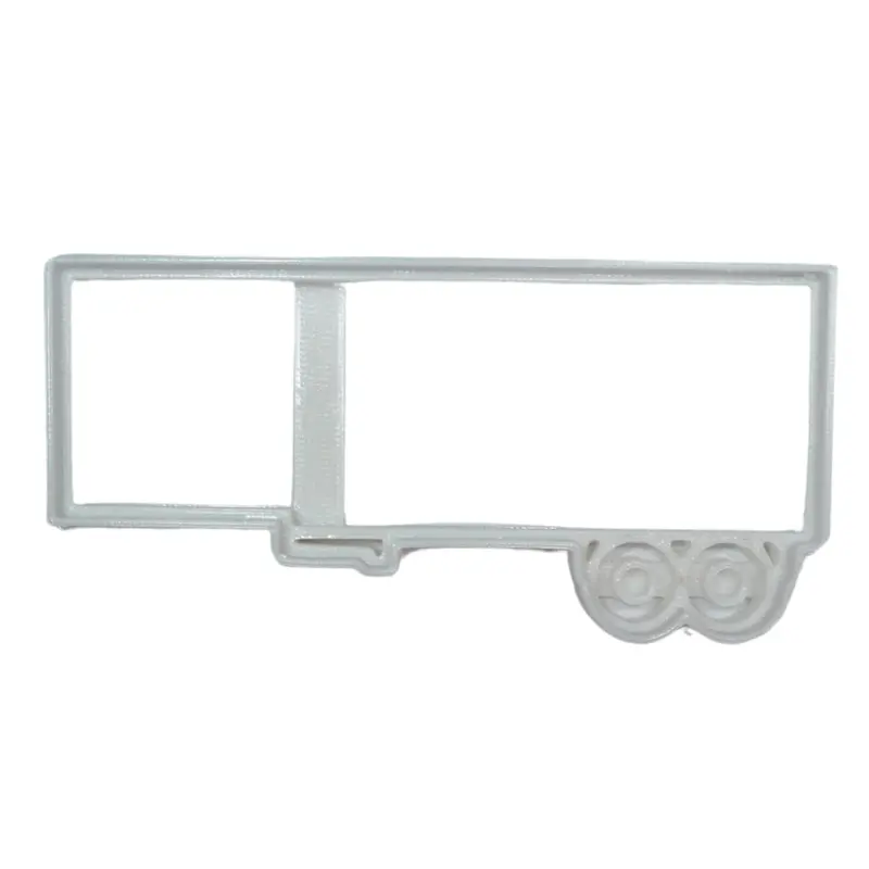 Semi-Truck Trailer Fondant Cutter Set – 6-Piece Vehicle-Themed Cupcake Topper Kit, 1.75" Diameter, Usa-Made Fd5283 1