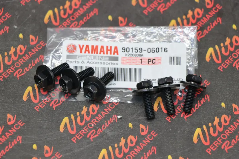 Set Of 6 Oem Clutch Spring Bolts With Washers For Yamaha Banshee 1