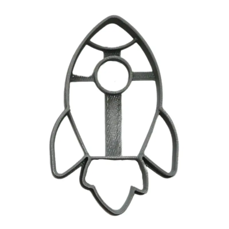 Set Of 6 Rocket Launch Fondant Cutters – Space Adventure 1.75" Cupcake Toppers, Usa-Made 1