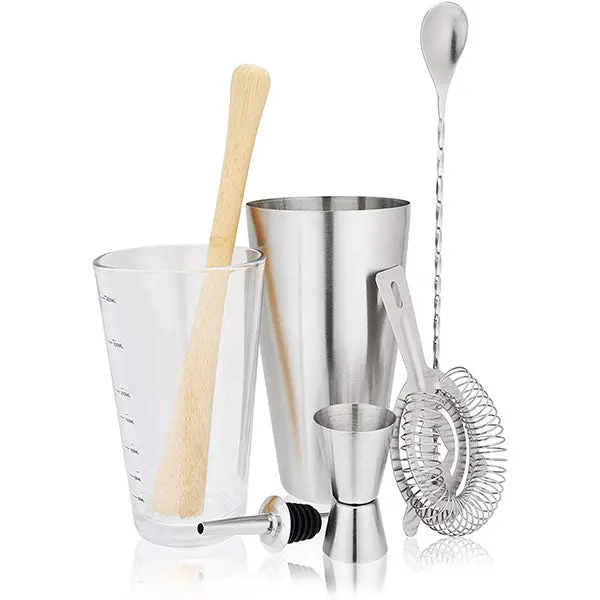Seven-Piece Bar Tools Set – Professional Cocktail Kit With Jigger, Strainer & More 1