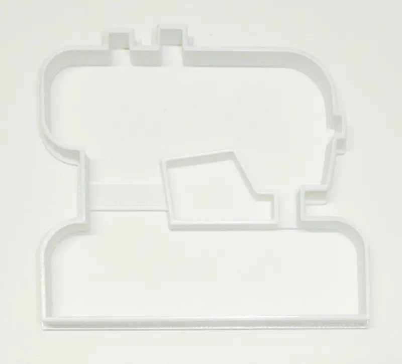 Sewing Machine Fondant Cutter – 6-Pack 1.75 Inch Craft & Hobby-Inspired Baking Tool 1