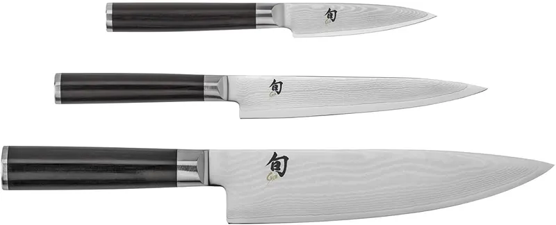 Shun Classic 3-Piece Starter Set: 8-Inch Chef’S, 3.5-Inch Paring, And 6-Inch Utility 1