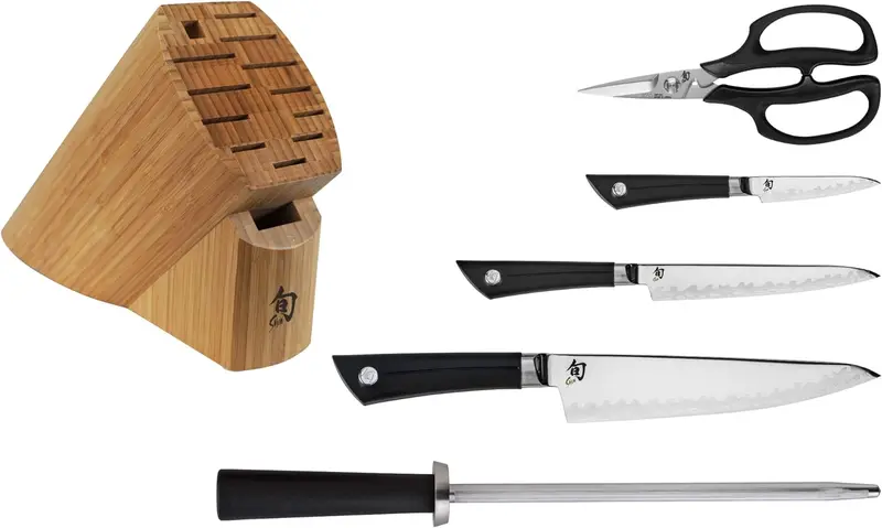 Shun Sora 6-Piece Knife Block Set – Value-Focused Professional Collection 1