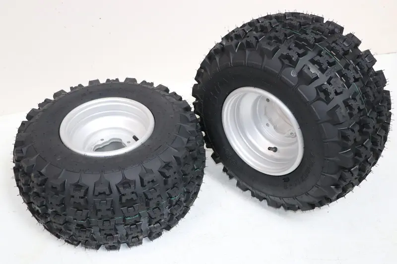 Silver 20X11X9 Rear Tire-And-Wheel Assembly For Yamaha Banshee, Raptor, Yfz450 1