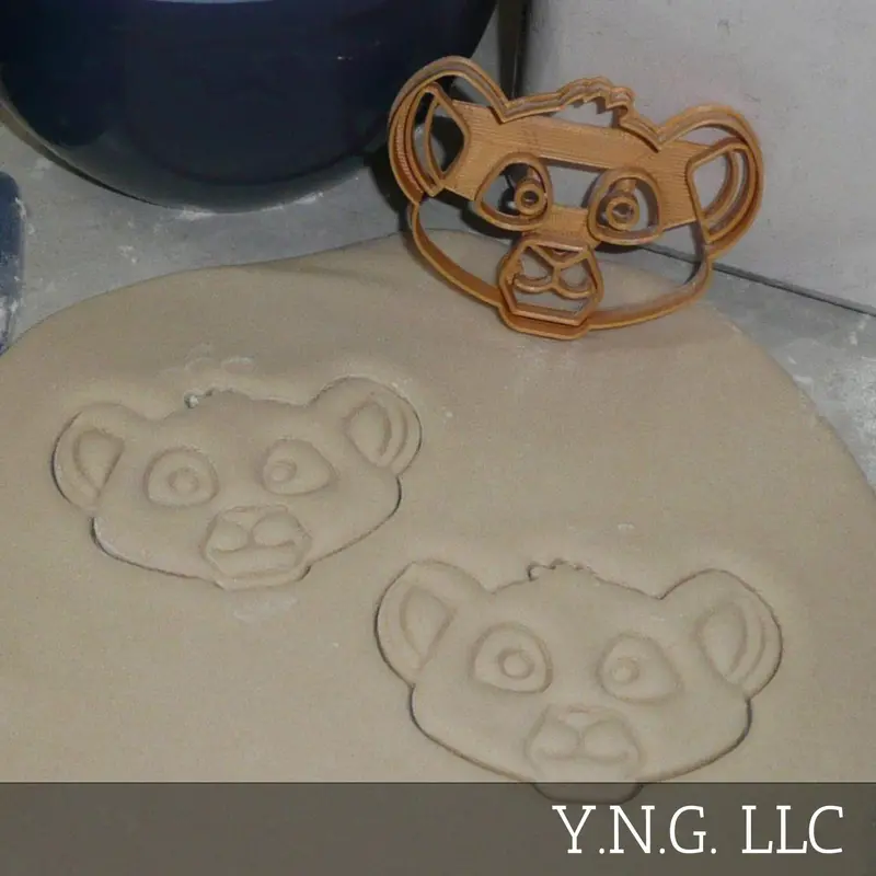 Simba Cookie Cutter – Detailed Lion King Cub Character Shape, Usa-Made 1