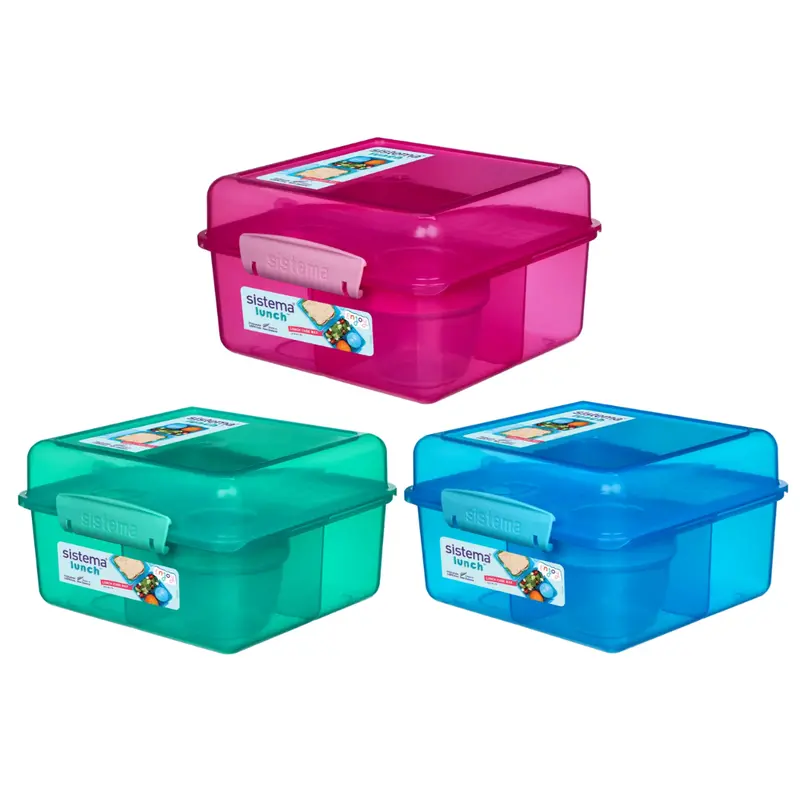 Sistema Lunch Cube Max Bento Box With Integrated Yogurt Container 1