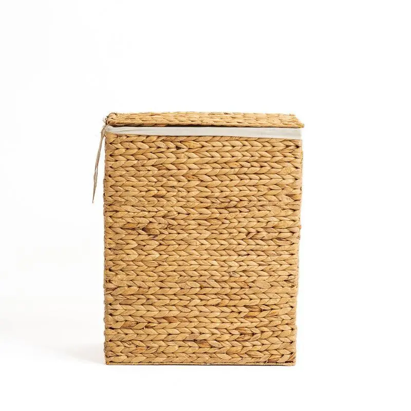 Slim-Line Natural Laundry Basket – Compact Woven Storage By Home.Life 1