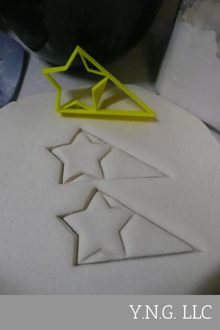 Small Triangular Star Flag Cookie Cutter – Award-Inspired Design For Recognition Treats 1