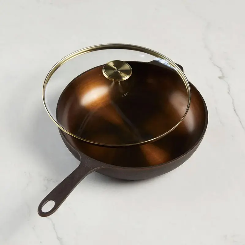 Smithey No. 11 Cast Iron Skillet With Tempered Glass Lid 1