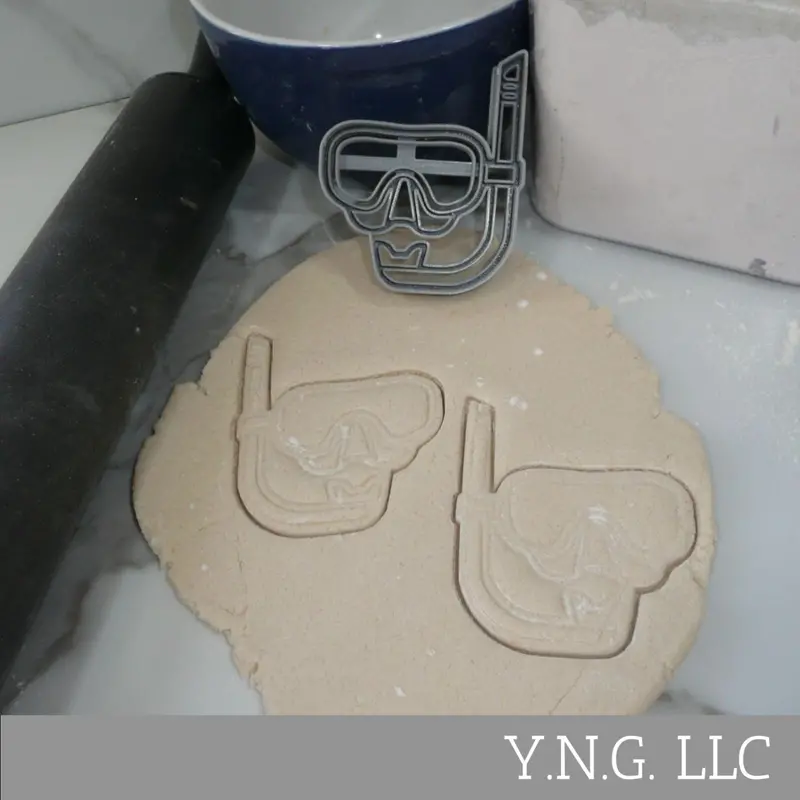 Snorkel & Diving Mask Cookie Cutter – Usa-Made Underwater Sports Shape 1