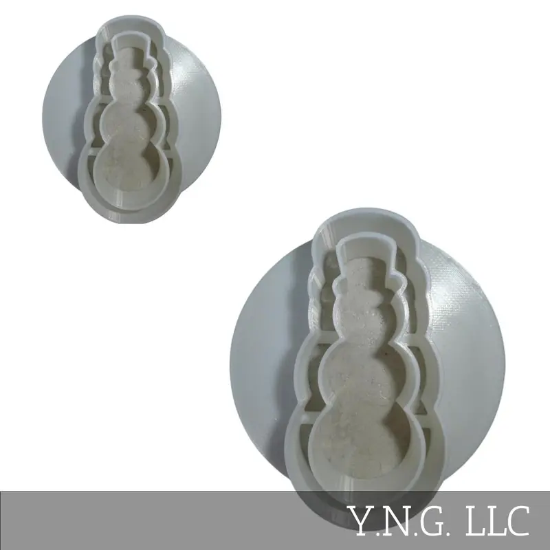Snowman Concha Cutter Set – Two-Size Bread Stamp Kit, Usa-Made Pr1802 1