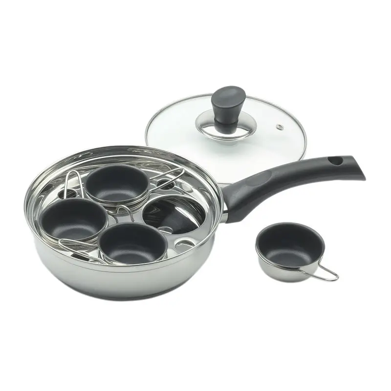 Soho 4-Cup Silicone Egg Poacher For Stovetop Use 1