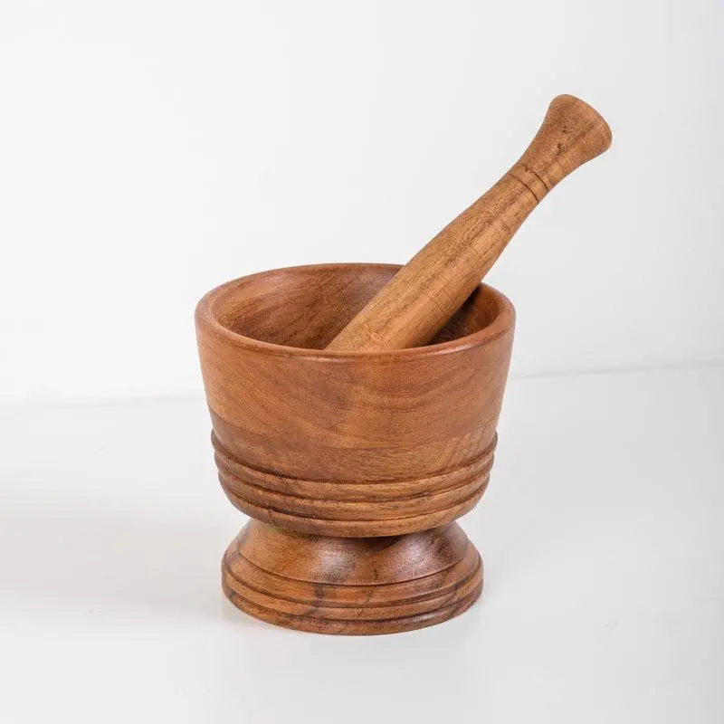 Solid Wood Mortar And Pestle – Home.Life Kitchen Essential 1