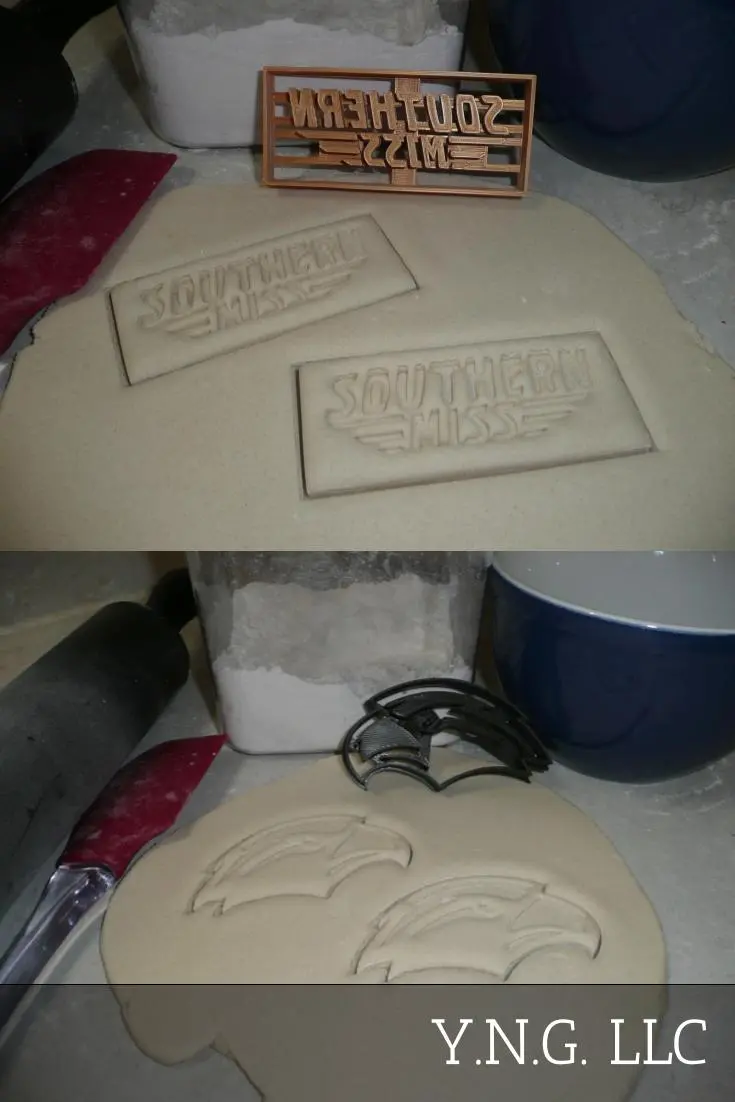 Southern Mississippi Eagles Cookie Cutters – 2-Piece Ncaa Team-Themed Baking Set, Usa-Made Pr1255 1