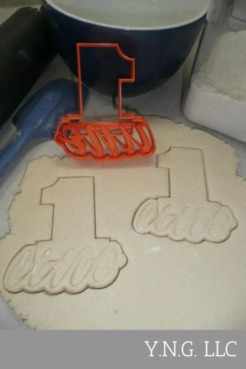 Spanish Number 1 Cookie Cutter – 'Uno' Bilingual Design For Early Learners, Usa-Made Pr4121 1
