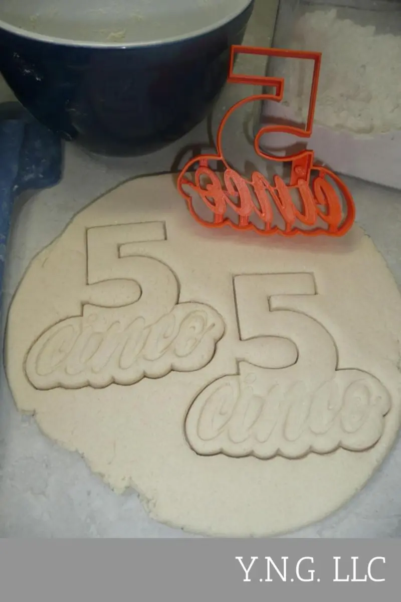 Spanish Number 5 Cookie Cutter – 'Cinco' Dual-Label Shape For Interactive Baking, Usa-Made Pr4125 1