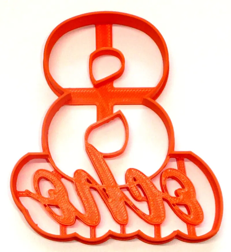 Spanish Number 8 'Ocho' Fondant Cutter Set – 6-Pack Cupcake Topper, 1.75 Inch, Fda-Compliant 1