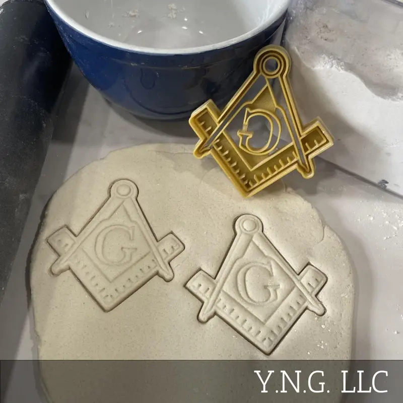 Square & Compass Masonic Cookie Cutter – Symbolic Baking Template, Precision-Stamped, Usa-Made (Pr5189) 1