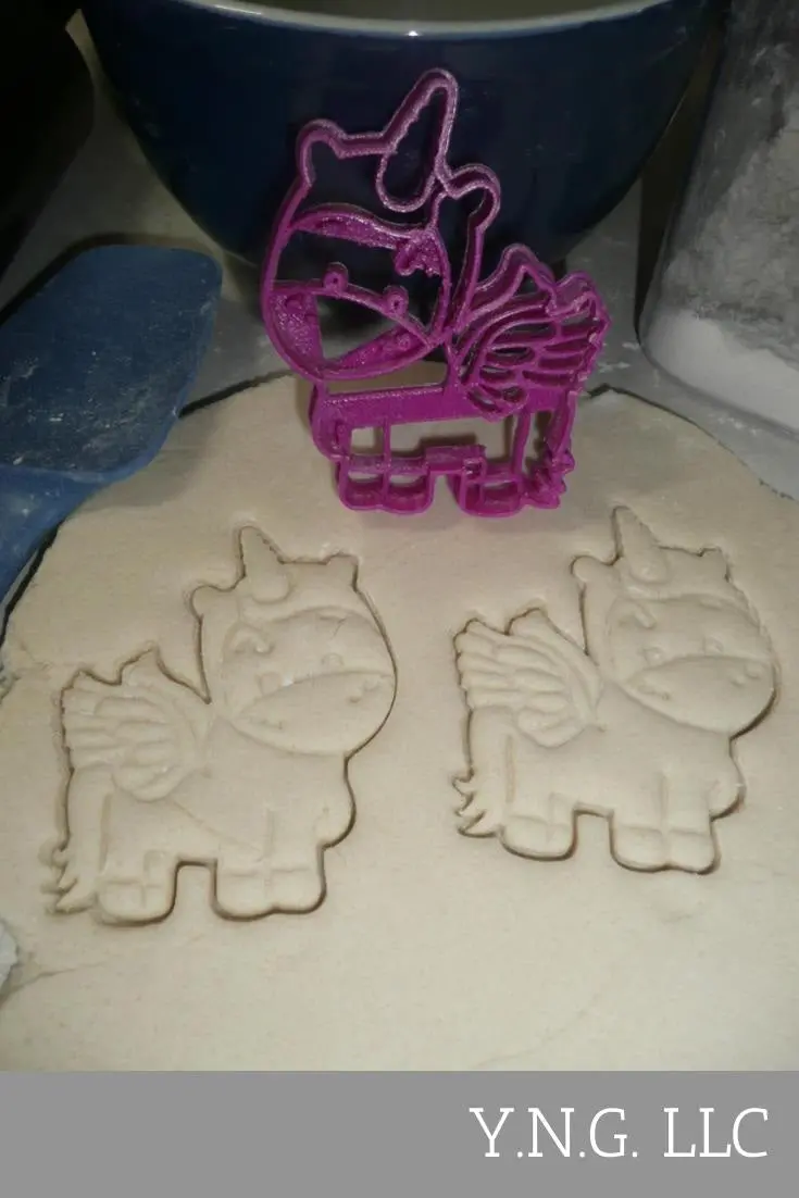 Standing Unicorn Cookie Cutter – Magical Creature With Spiral Horn, Usa-Made Pr2184 1