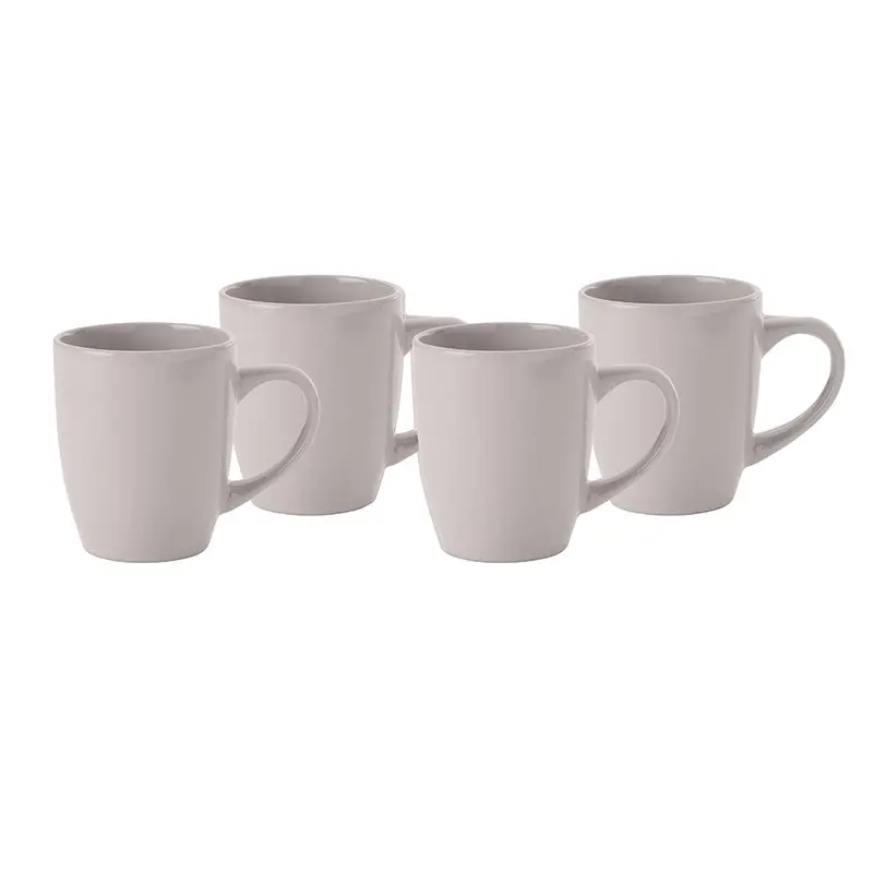Stone-Finish Ceramic Mugs – 4-Piece Set, 350 Ml (12 Oz) Capacity 1