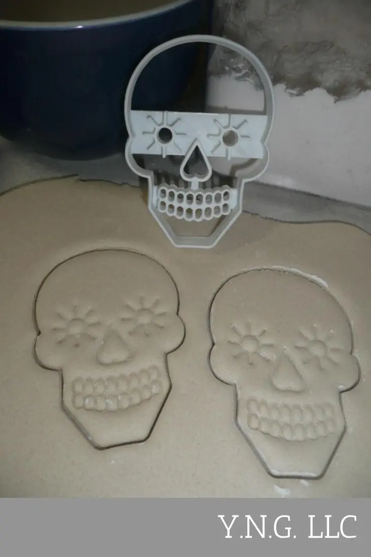 Sugar Skull Cookie Cutter – Dia De Los Muertos Skull Design (Usa Pr3255) 1