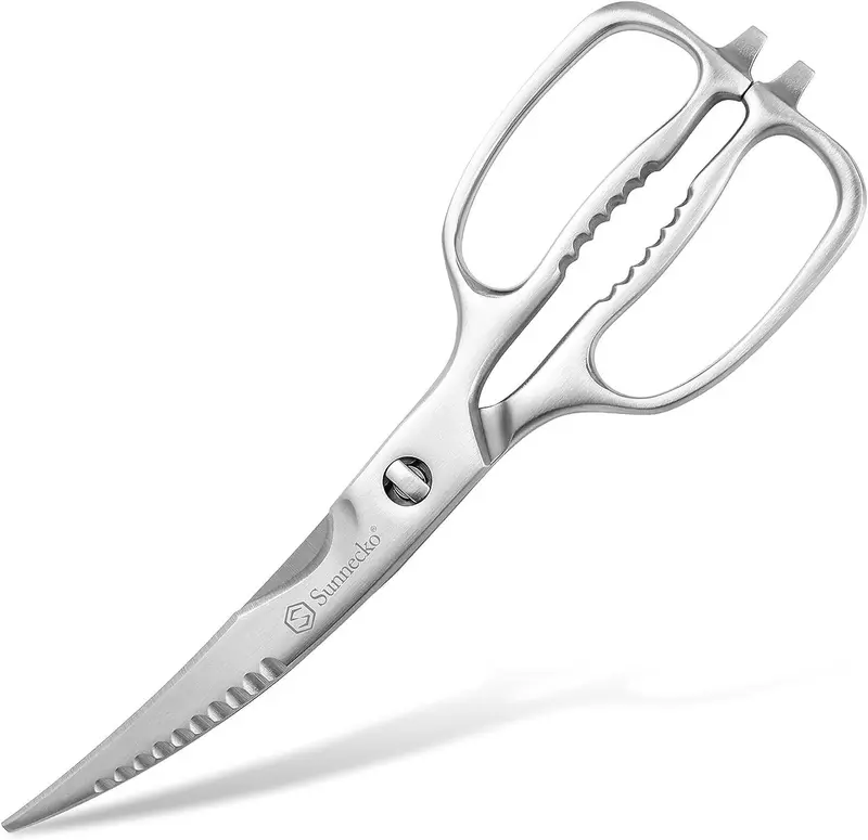 Sunnecko 9-Inch Multi-Function Kitchen Scissors – Heavy-Duty Stainless Steel With Ergonomic Handles 1