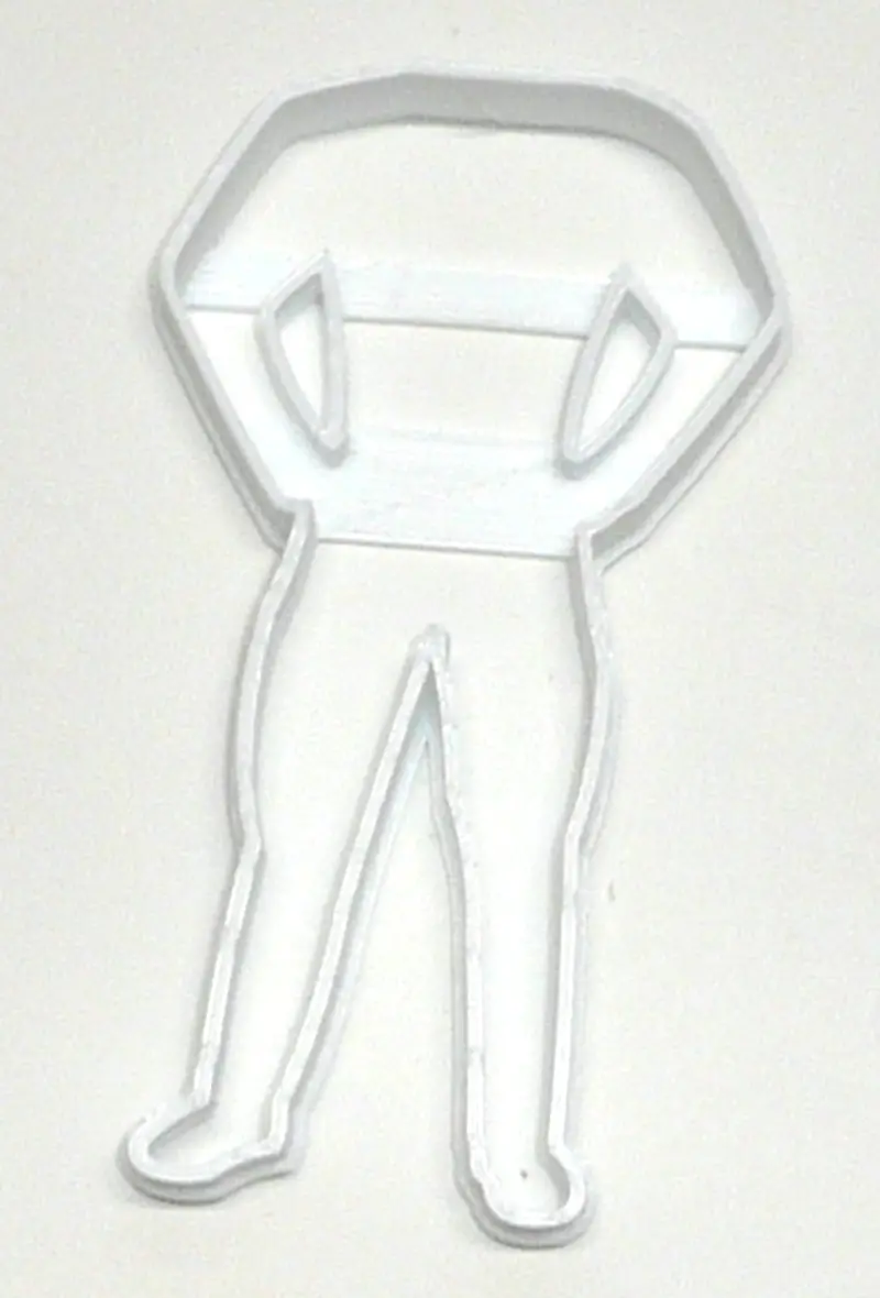 Superhero Body Silhouette Fondant Cutters – 6-Piece 1.75" Cupcake Topper Kit 1