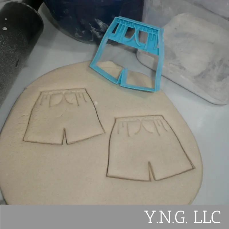Swim Trunks Cookie Cutter – Detailed Summer Or Beach-Themed Baking Template, Usa-Made 1