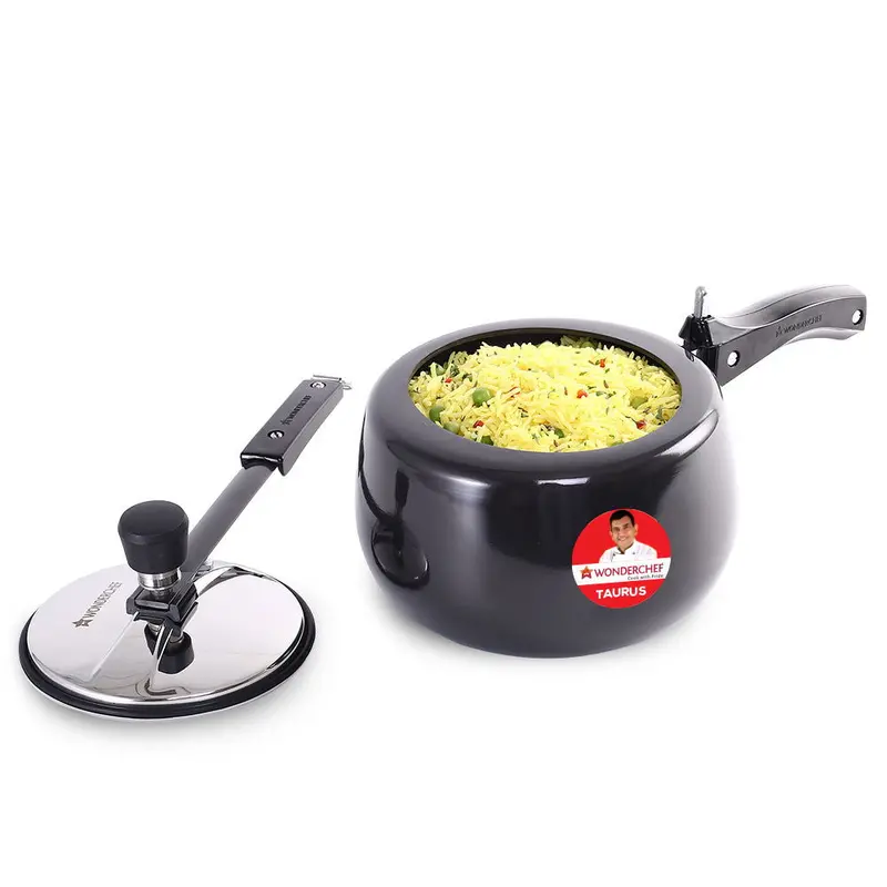 Taurus 3L Hard-Anodized Inner-Lid Pressure Cooker – Stainless Steel Lid, Induction-Compatible, Cool-Touch Handles, Isi Certified, 5-Year Warranty 1