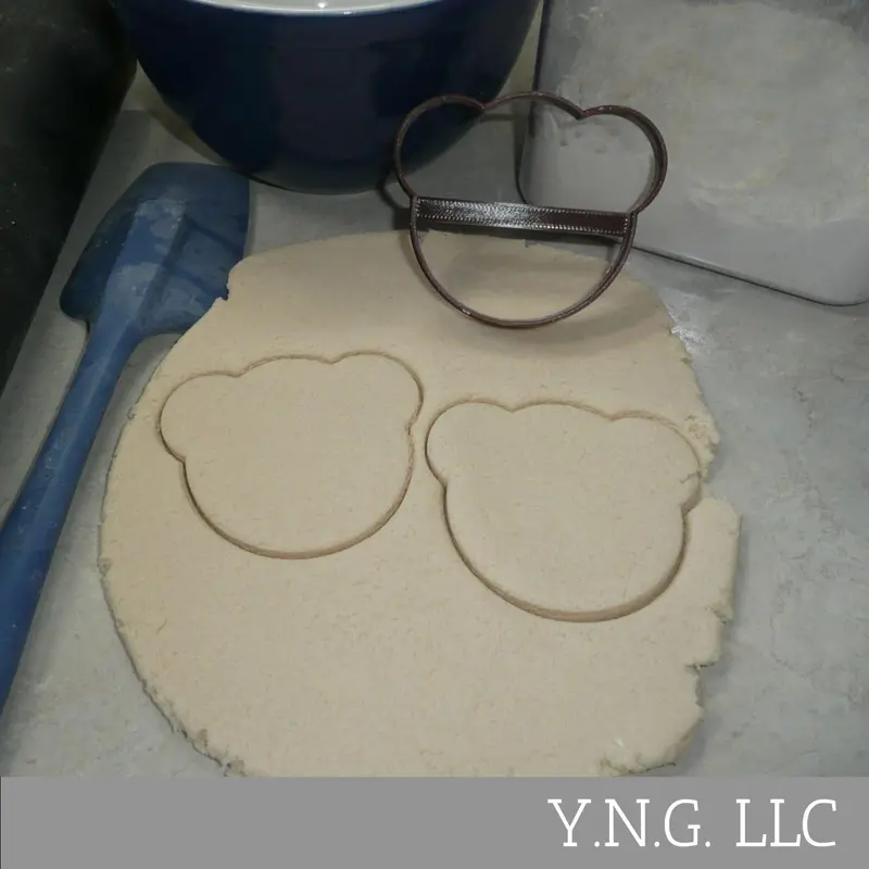 Teddy Bear Face Cookie Cutter – Simplified Plush Toy Silhouette, Usa-Made For Sweet Treats Pr4641 1