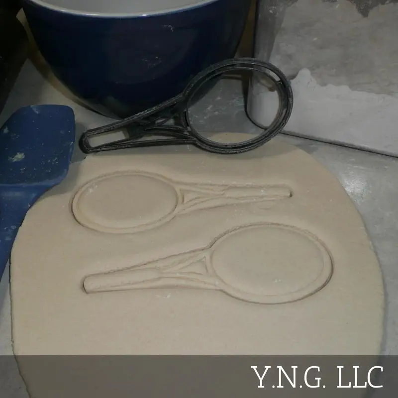 Tennis Racket Cookie Cutter – Athletic Court-Inspired Shape, Made In Usa 1