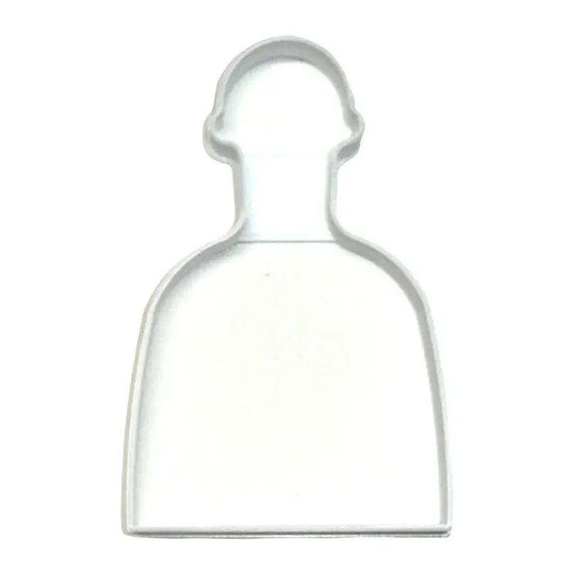 Tequila Bottle Fondant Cutters – 6 Adult Beverage–Inspired Cupcake Decorations, 1.75" 1