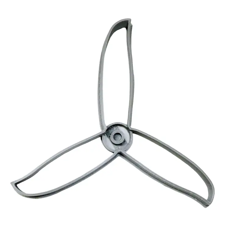 Three-Blade Propeller Fondant Cutter Pack – 6 Aviation-Inspired Cupcake Decorations, 1.75" 1