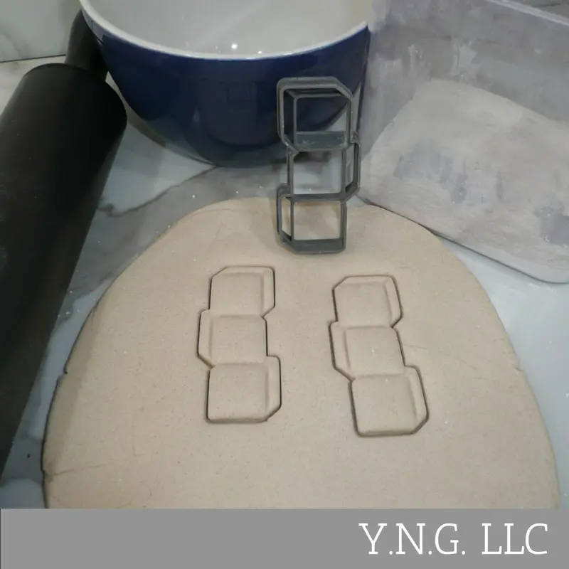 Three-Block Stack Cookie Cutter – Blank Baby Boy Themed Baking Cut-Out, Usa-Made 1