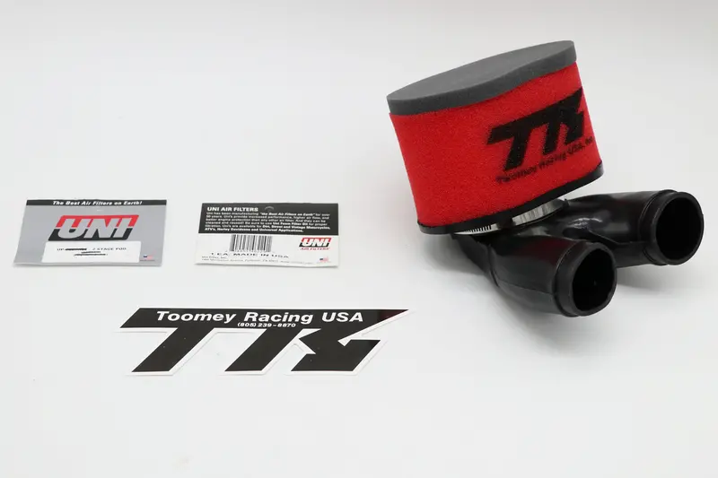 Toomey Racing 2:1 High-Flow Air Intake Kit For Yamaha Banshee — Features Uni Dual-Stage Foam Filter 1