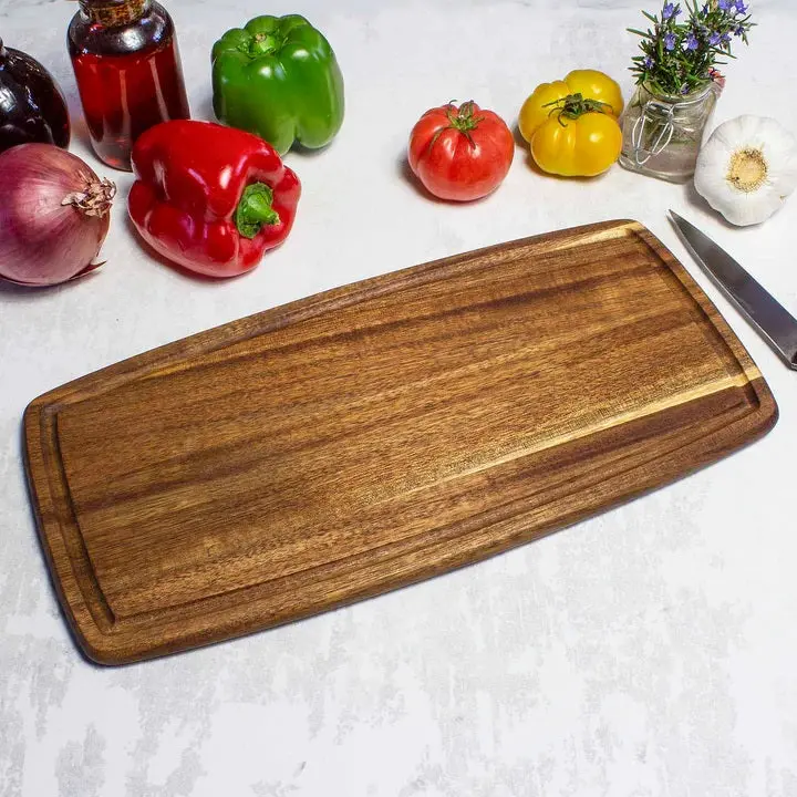 Totally Bamboo Acacia Juice-Groove Cutting Board – Large Chef’S Surface 1