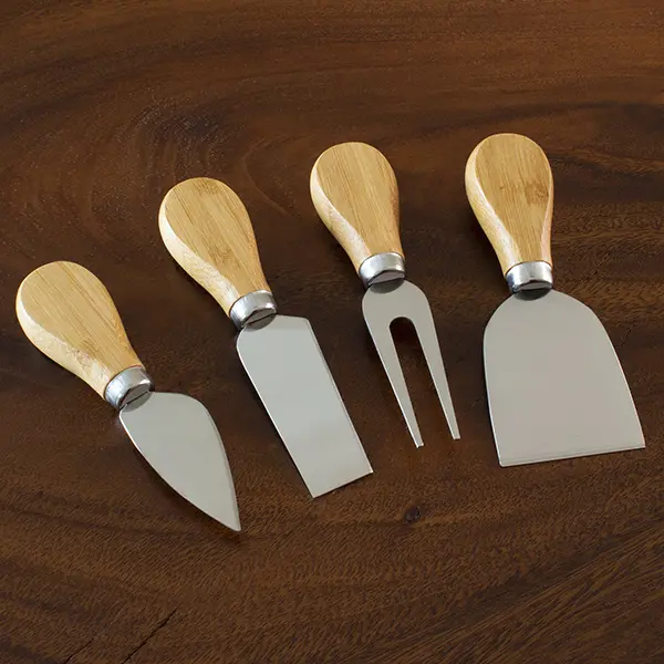 Totally Bamboo Artisan Cheese Board Tool Set (4-Piece) 1