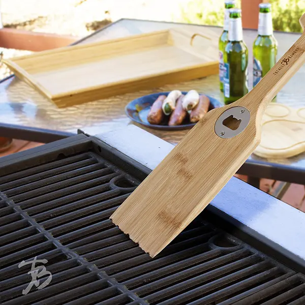 Totally Bamboo Grill Scraper With Integrated Bottle Opener 1