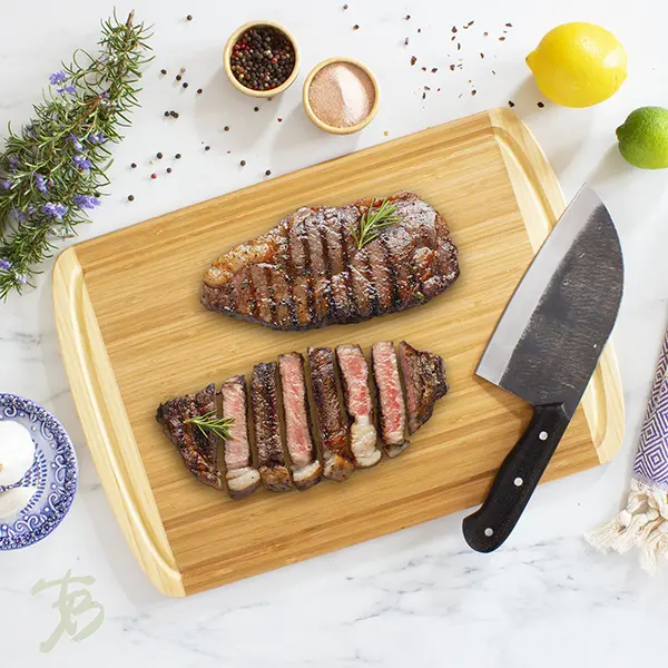 Totally Bamboo Kona Groove Cutting Board – 18" X 12.5" End-Grain Surface 1