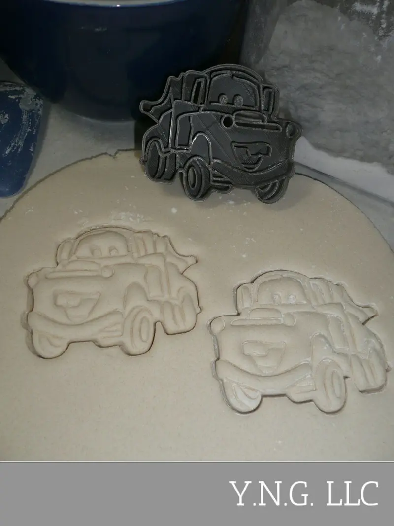 Tow Mater Cookie Cutter – Cars Movie Truck Silhouette Baking Tool 1