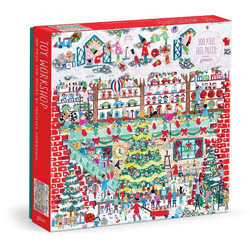 Toy Workshop Illustrated 500-Piece Jigsaw Puzzle 1