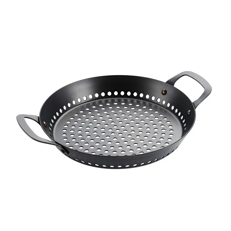Tramontina 12-Inch Round Carbon Steel Griddle Pan For Outdoor Cooking 1