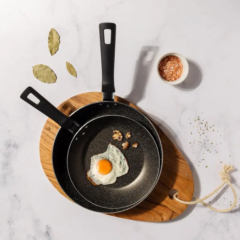 Tramontina Roch Speckled Black Nonstick Fry Pan Duo 1