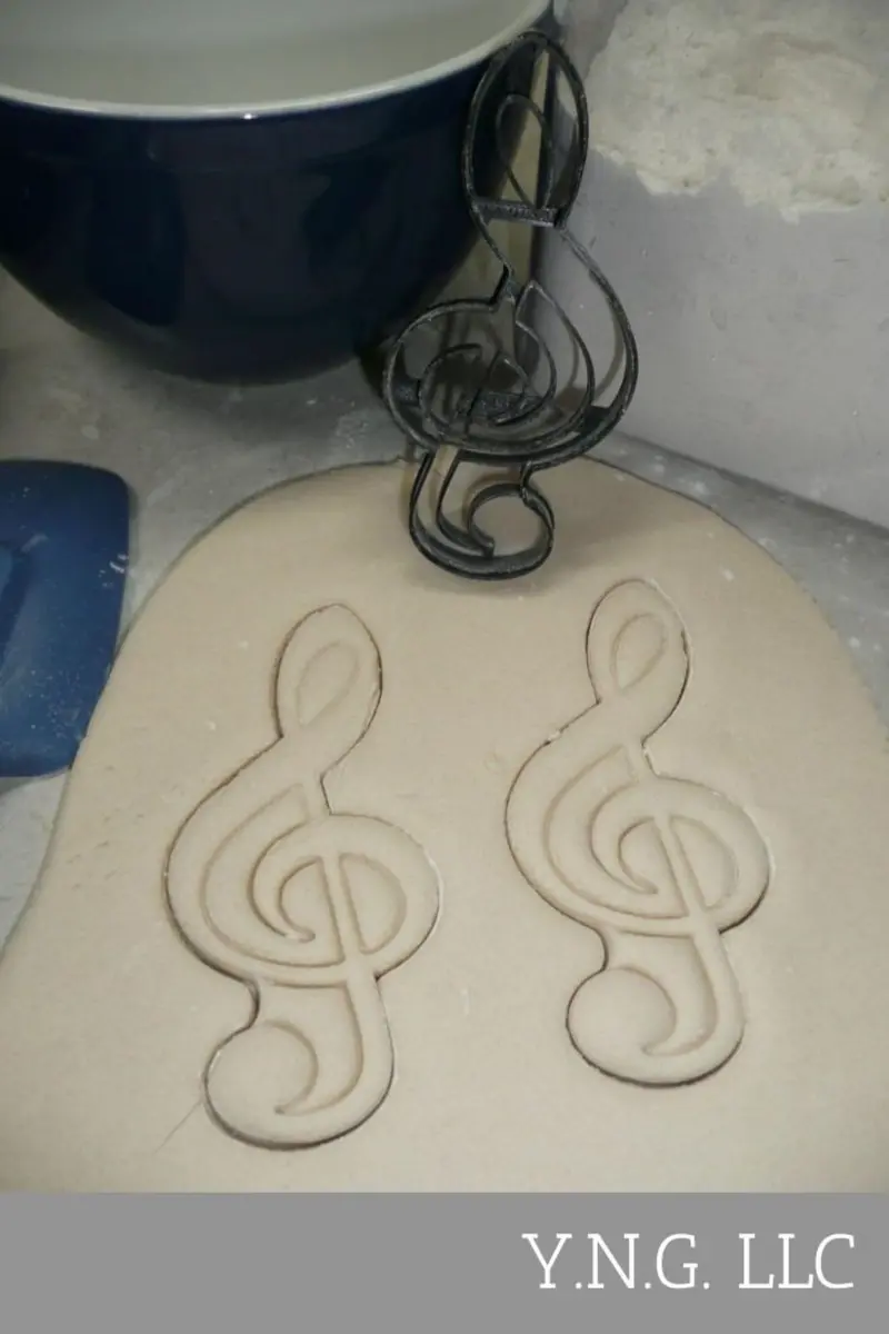 Treble Clef Music Note Cookie Cutter – Single-Piece Musical Notation Baking Tool (Pr4369) 1