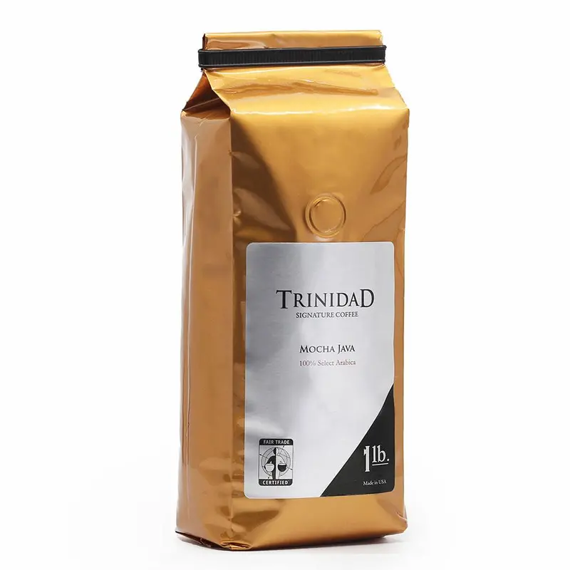 Trinidad Coffee Mocha Java Ground Blend – 1Lb Bag, Rich & Balanced Medium-Dark Roast 1