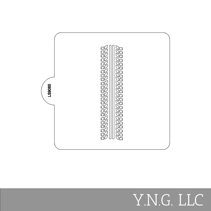 Truck Tire Tread Stencil For Automotive-Themed Cookies And Cakes – Usa-Made Ls9065 1
